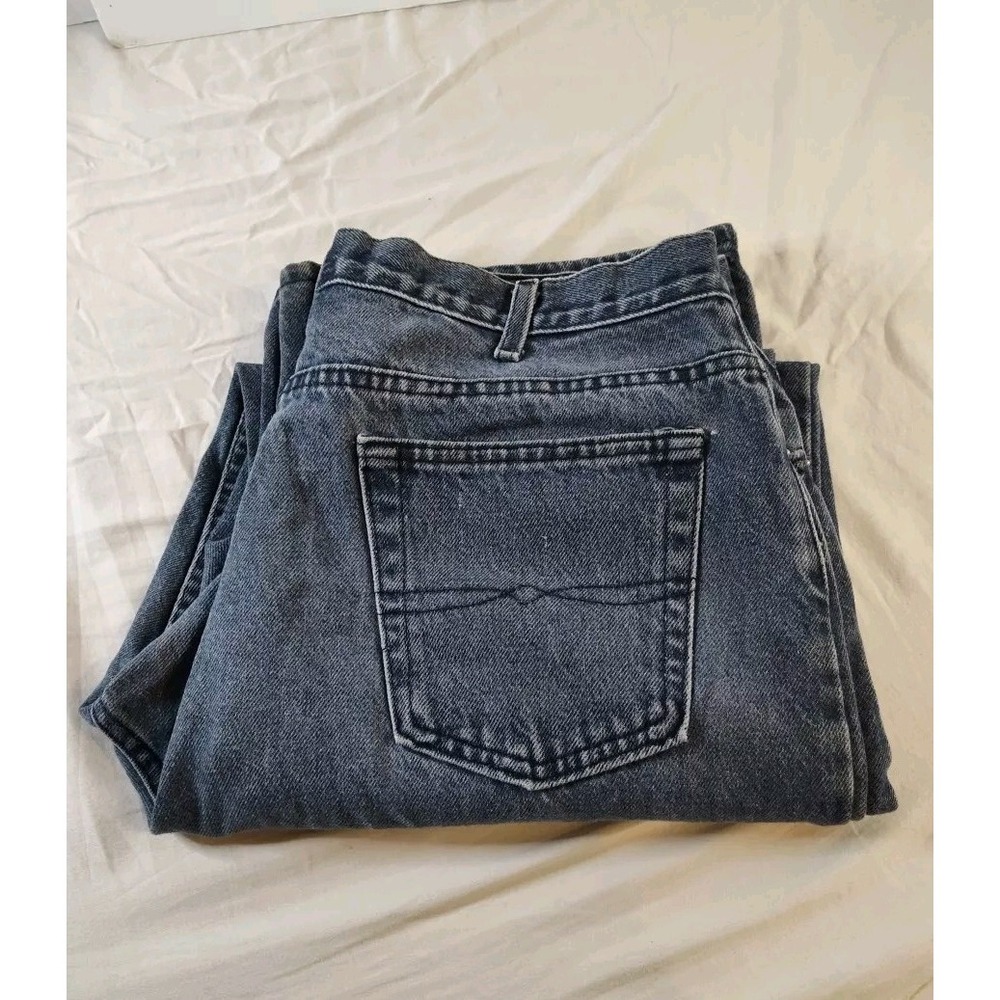 Faded Glory Jeans Mens 38x30 Blue Bootcut Denim 5-Pocket Distressed Workwear